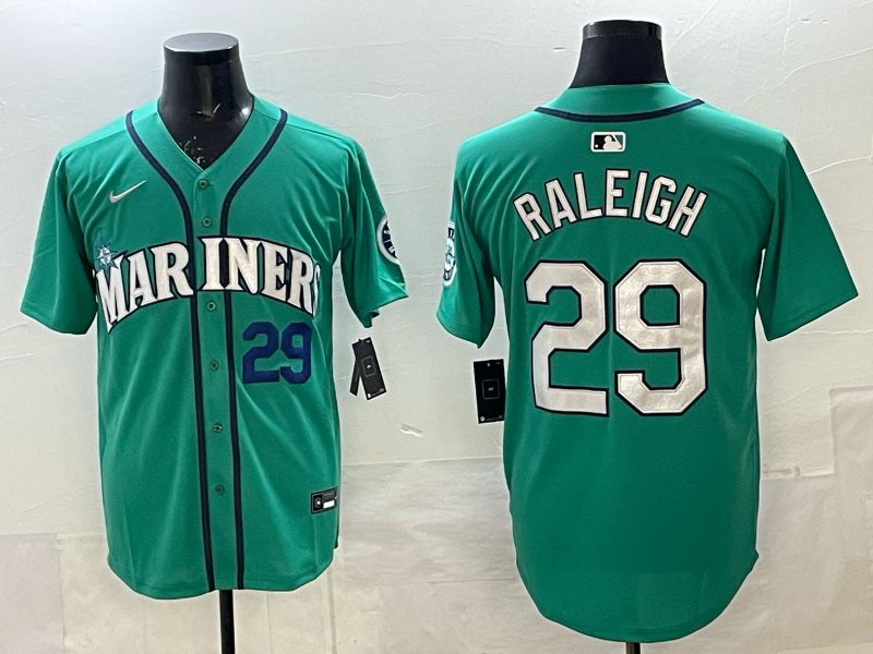 Men Seattle Mariners #29 Raleigh Green Game Nike MLB 2025 Jersey 005